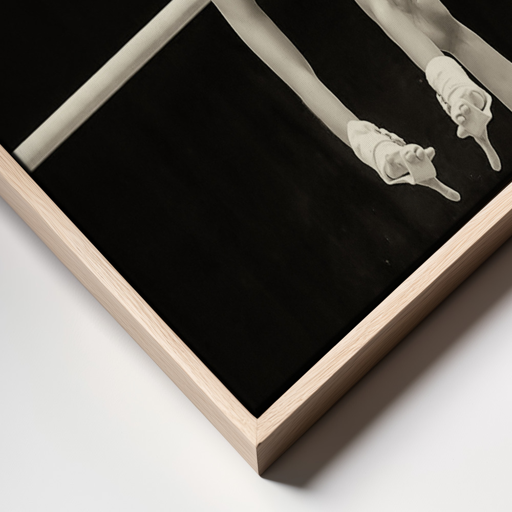 Canvas schilderi - Coaching frame close up - natuurlijk frame