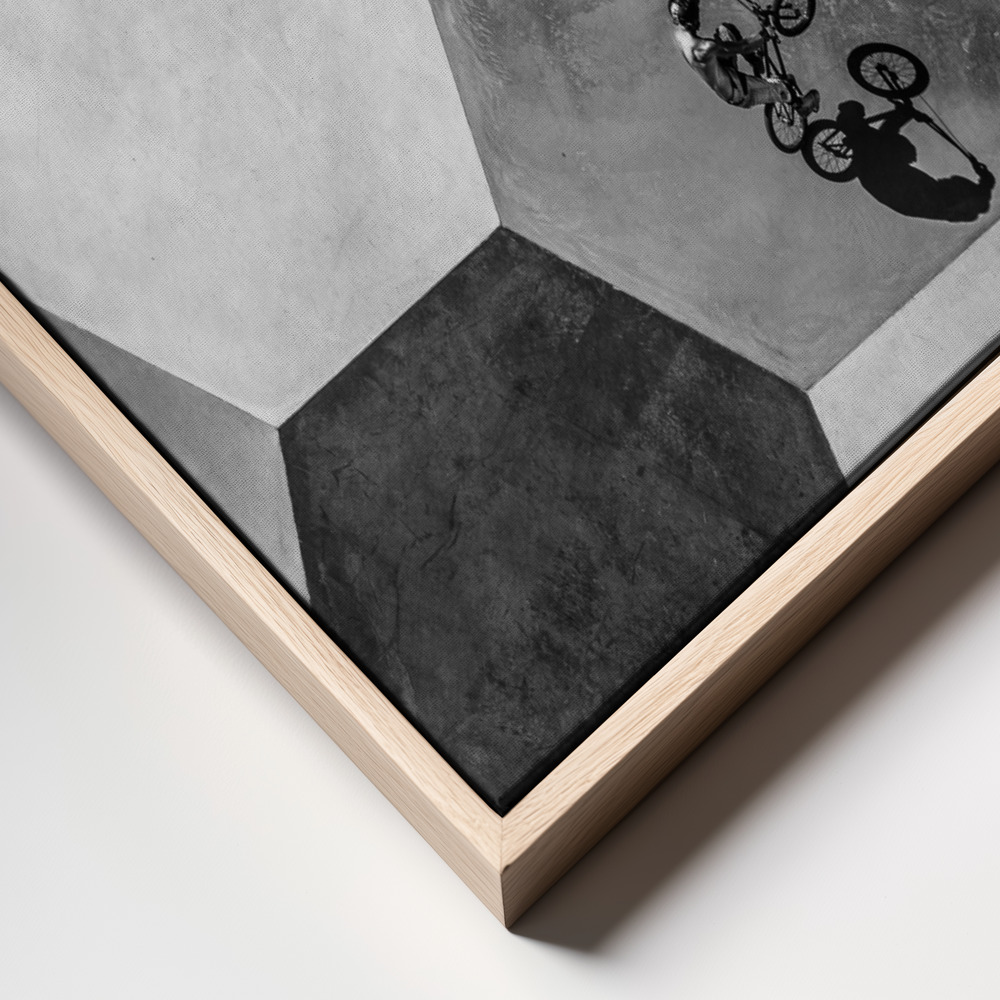 Canvas print - Lonely rider frame close up