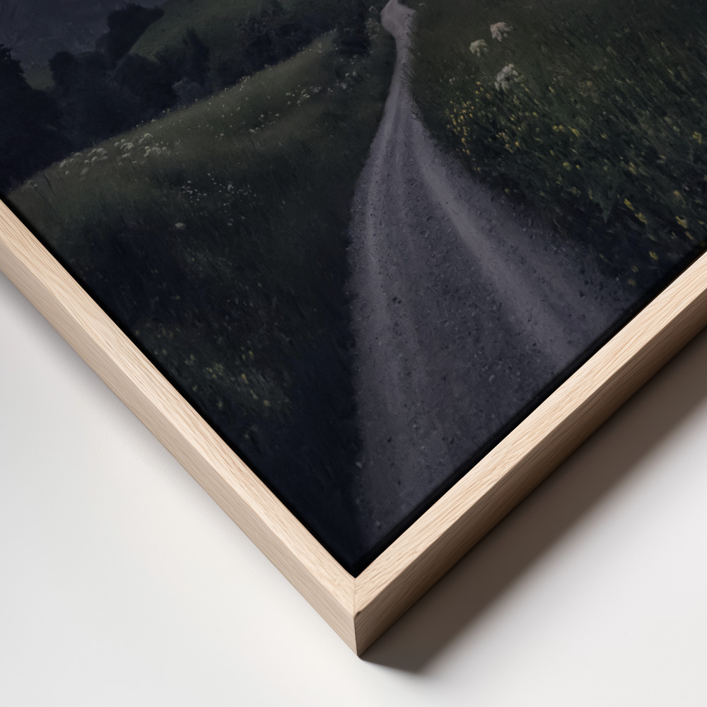 Canvas schilderi - Path to the Stars frame close up - natuurlijk frame