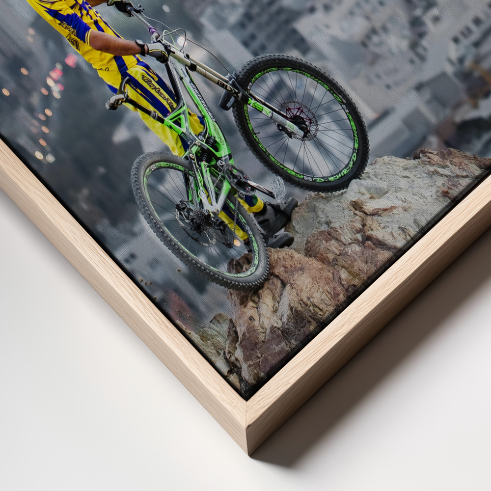 Canvas print - Downhill frame close up