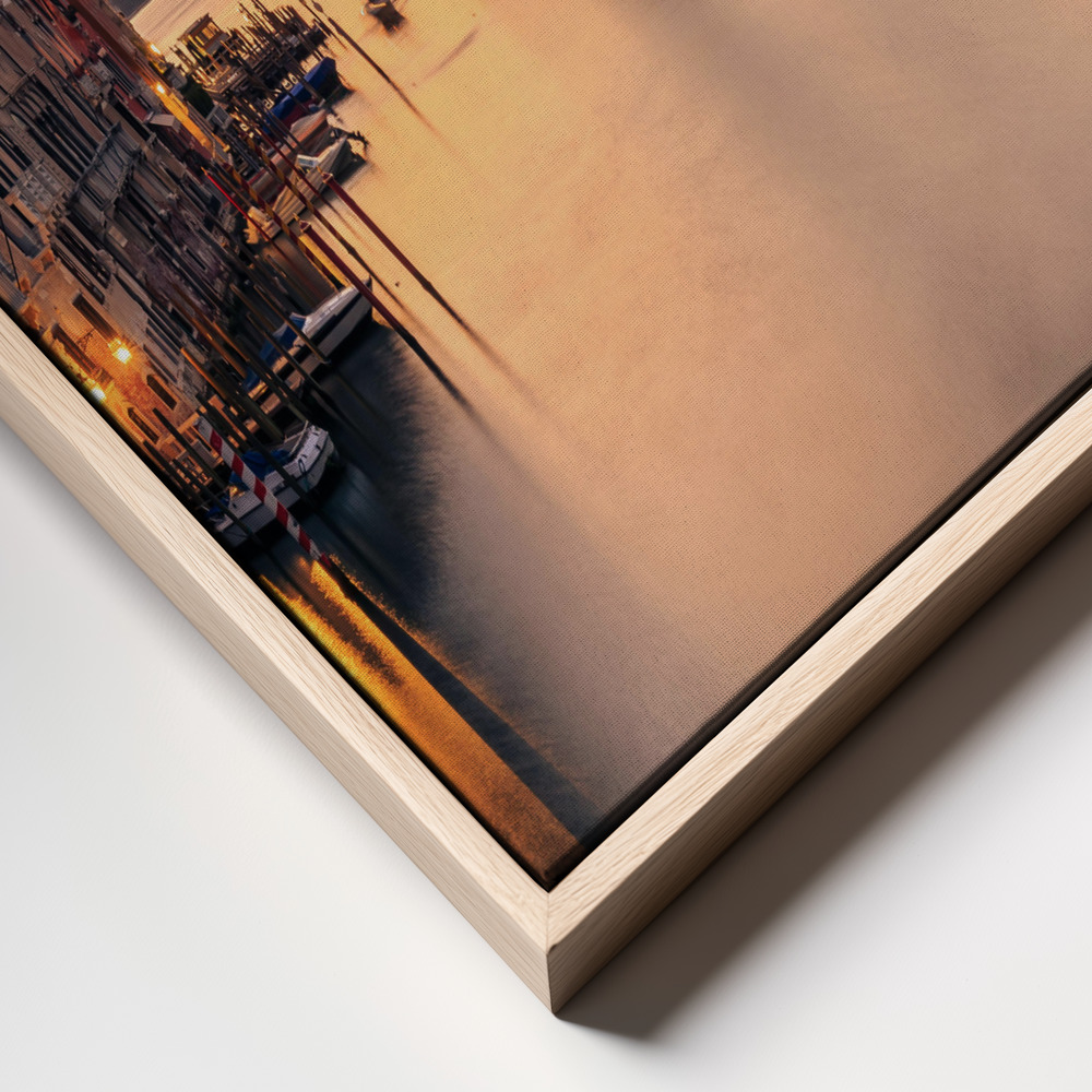 Canvas print - Dawn on Venice frame close up