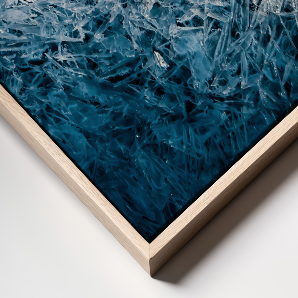 Canvas print - Moody Blue frame close up