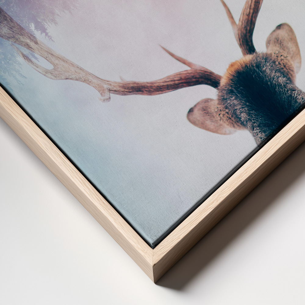 Canvas print - Antler frame close up