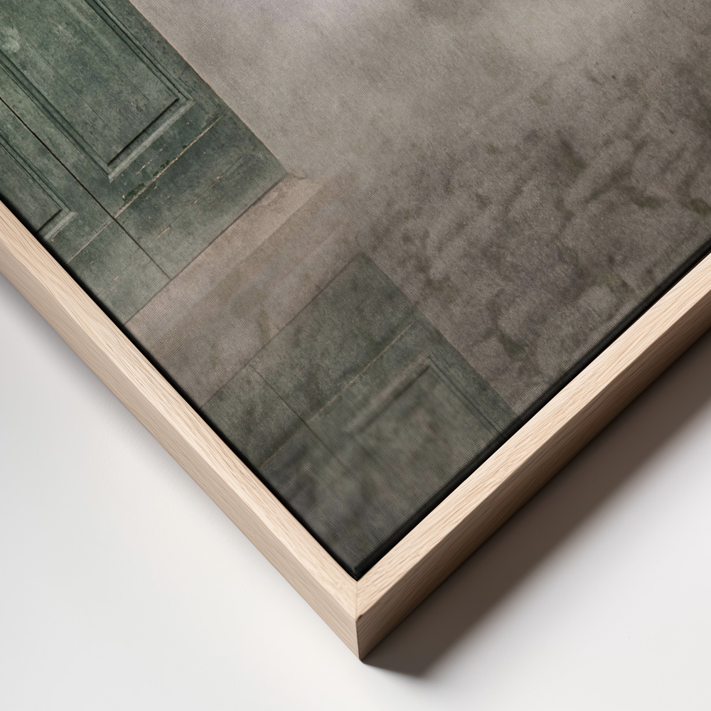 Canvas schilderi - Secret Door frame close up - natuurlijk frame