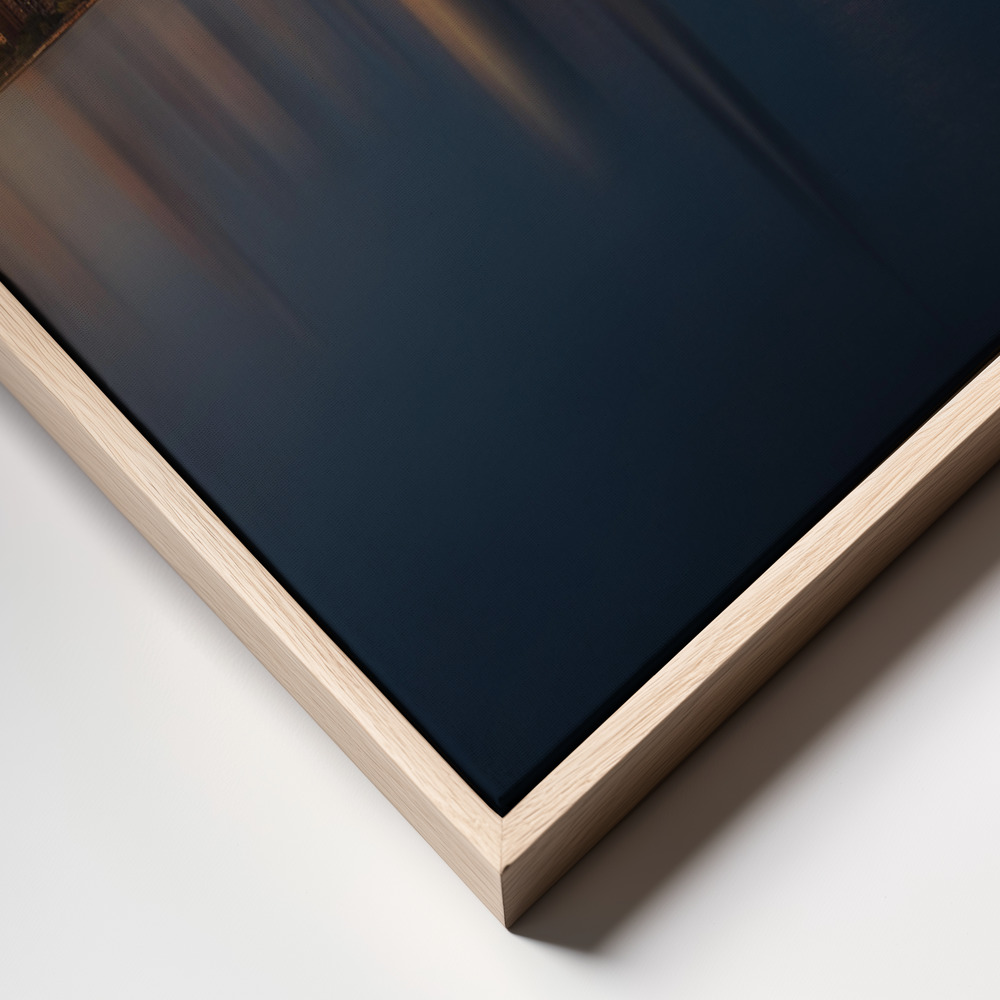 Canvas print - Blue frame close up