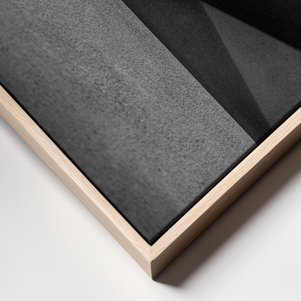 Canvas print - Grey shadows frame close up