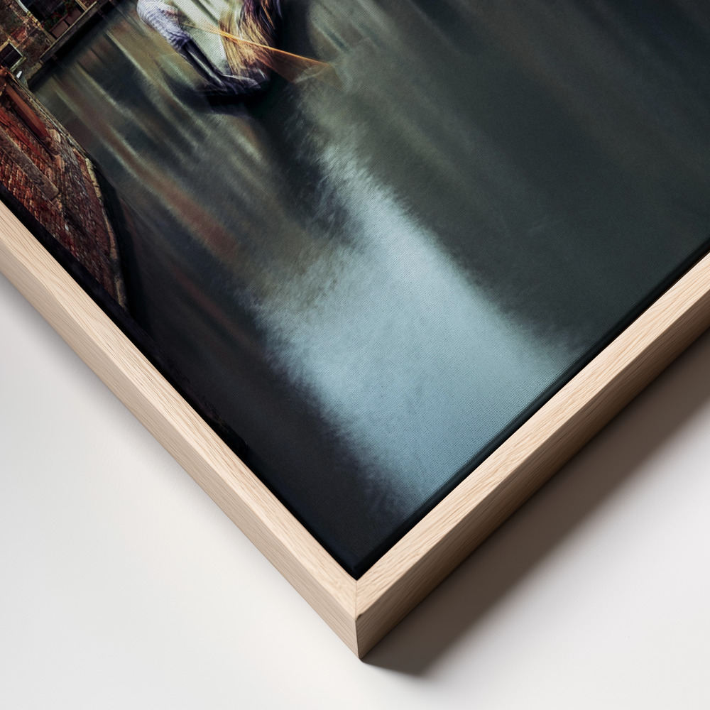 Canvas print - The Gondolier frame close up