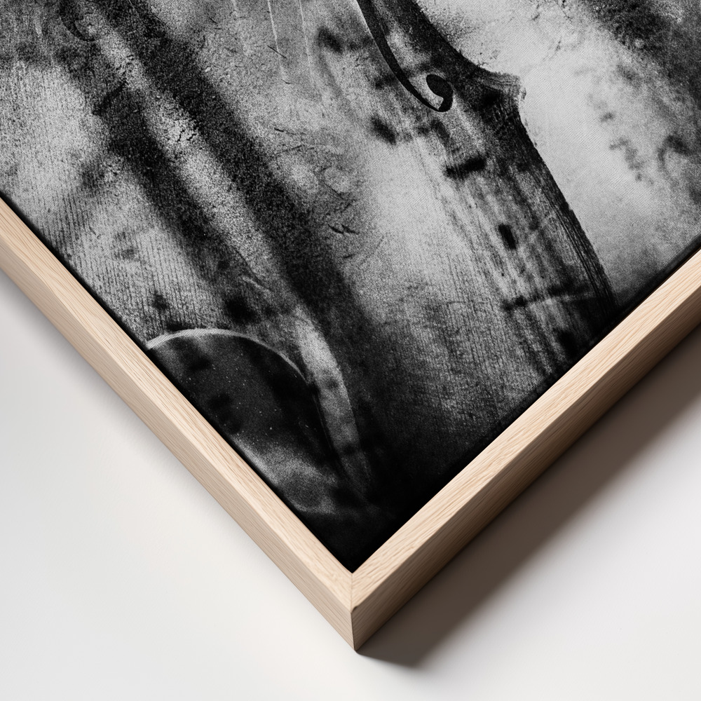 Canvas schilderi - Music in the air... frame close up - natuurlijk frame