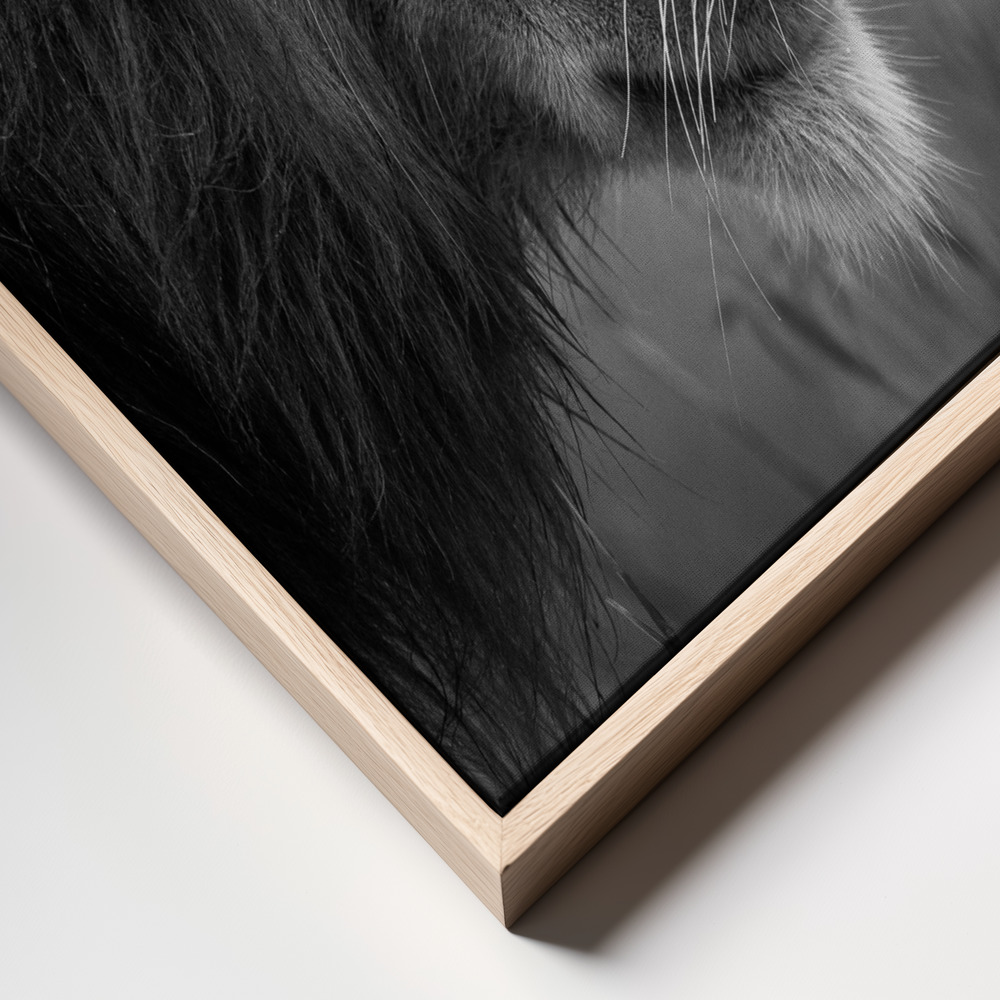Canvas print - Thinking Under The Rain frame close up