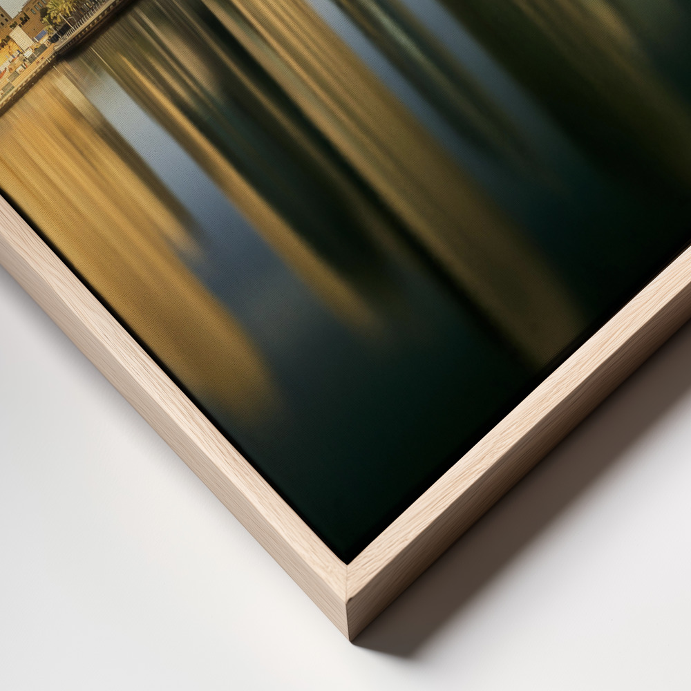 Canvas print - Panoramic Dubai Marina frame close up