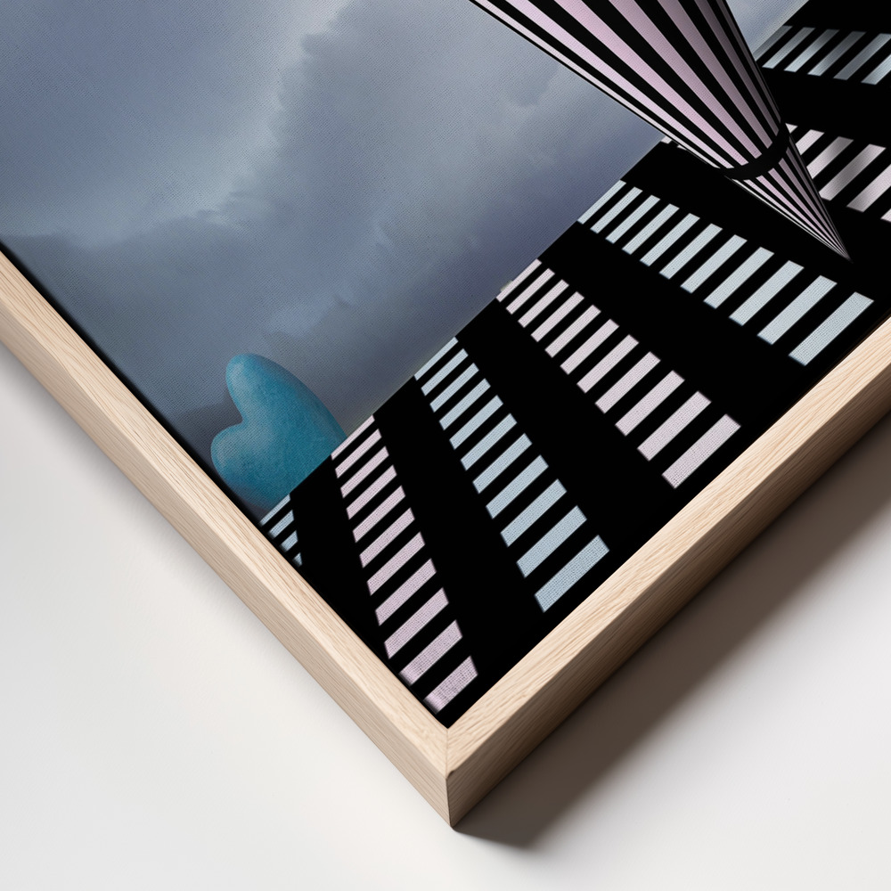 Canvas print - Spinning on the Runway of Love frame close up