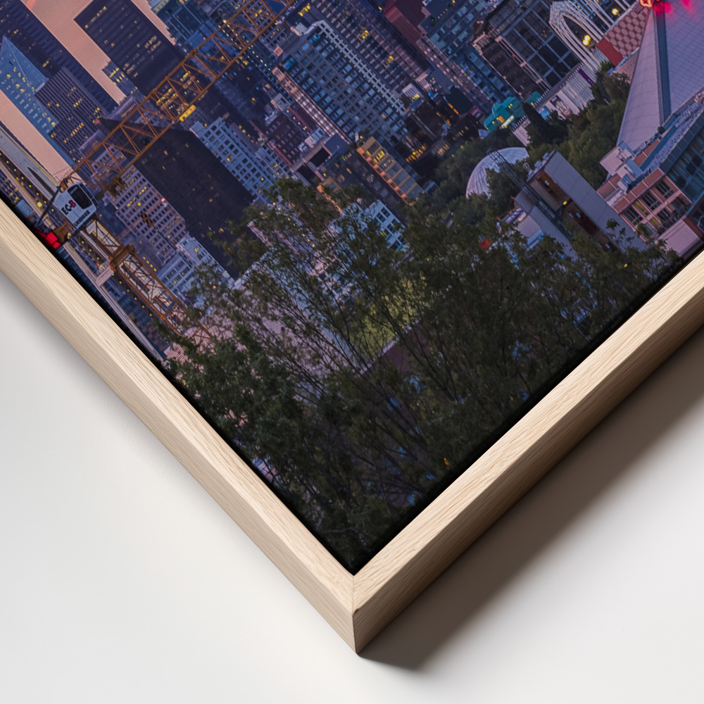Canvas print - Good Morning, Seattle! frame close up