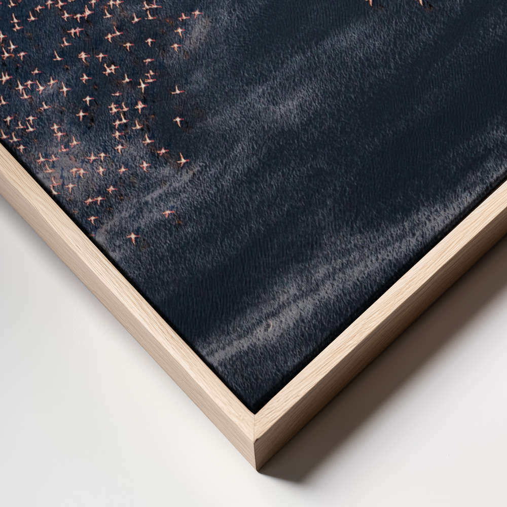 Canvas schilderi - Wave Runner II frame close up - natuurlijk frame