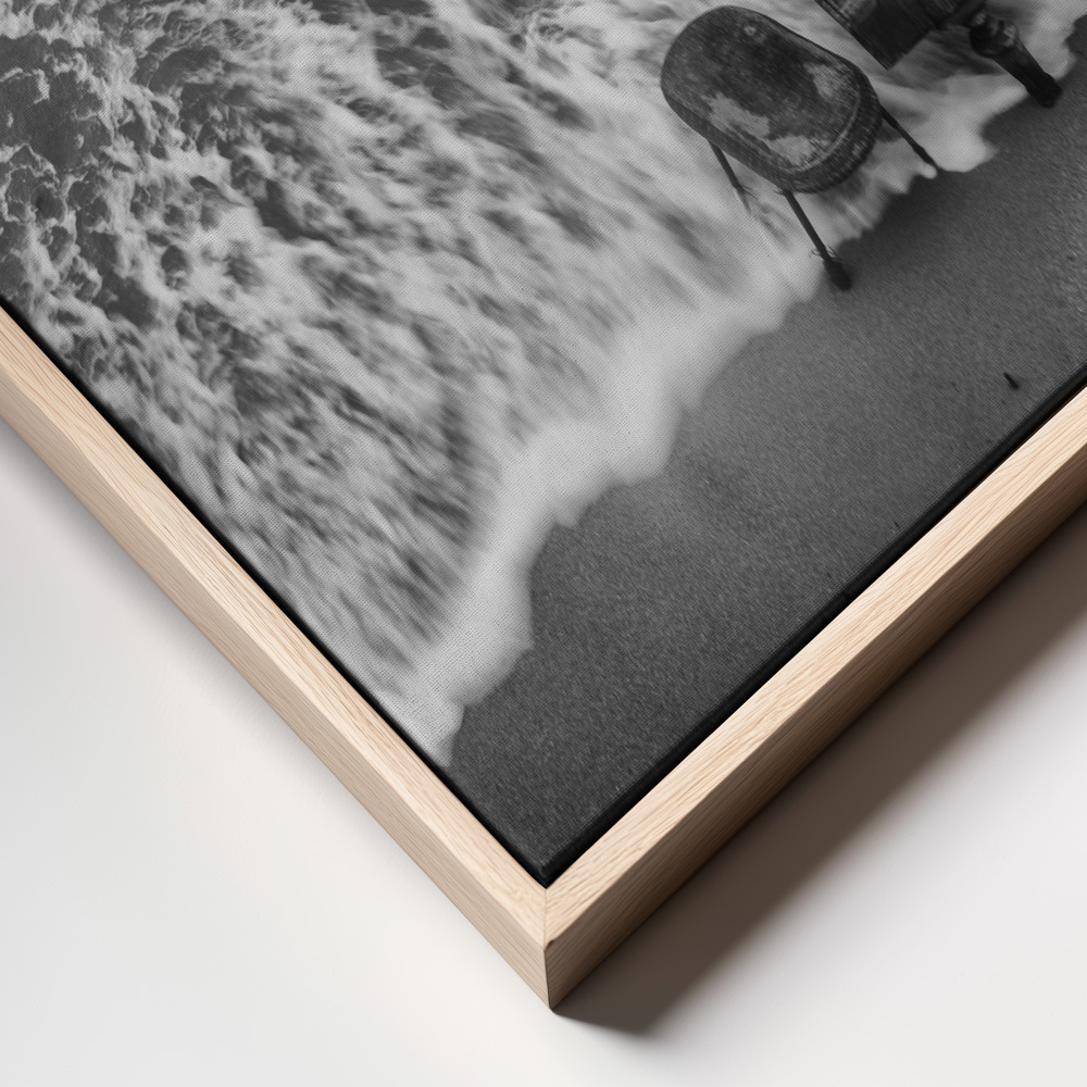 Canvas taulu - Magic of sound kehys lähikuva - luonnollinen kehys