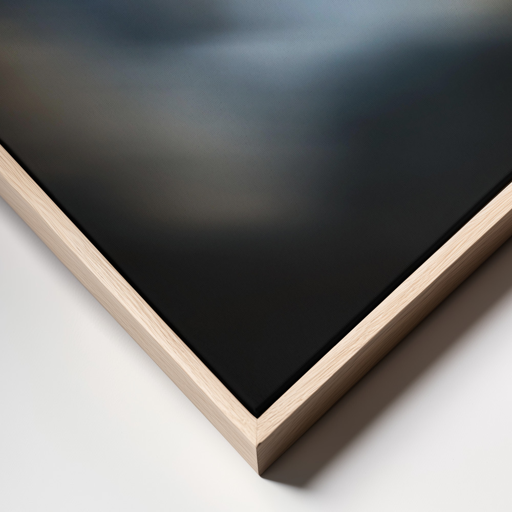 Canvas schilderi - Super blood lunar eclipse frame close up - natuurlijk frame