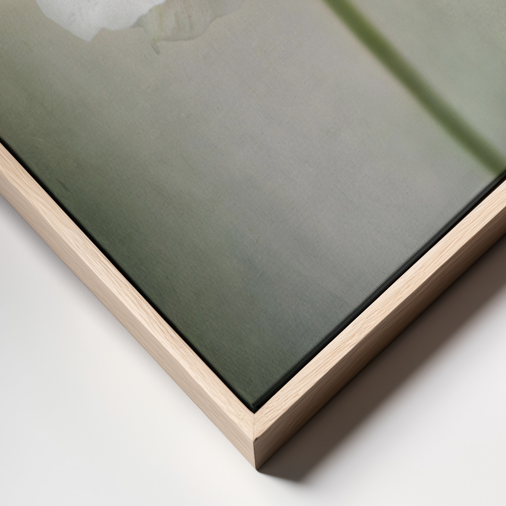 Canvas schilderi - Single White frame close up