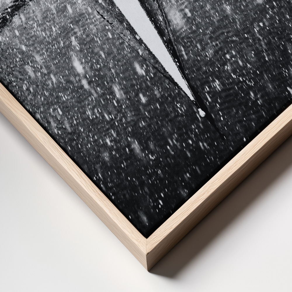 Canvas print - Winter picture frame close up