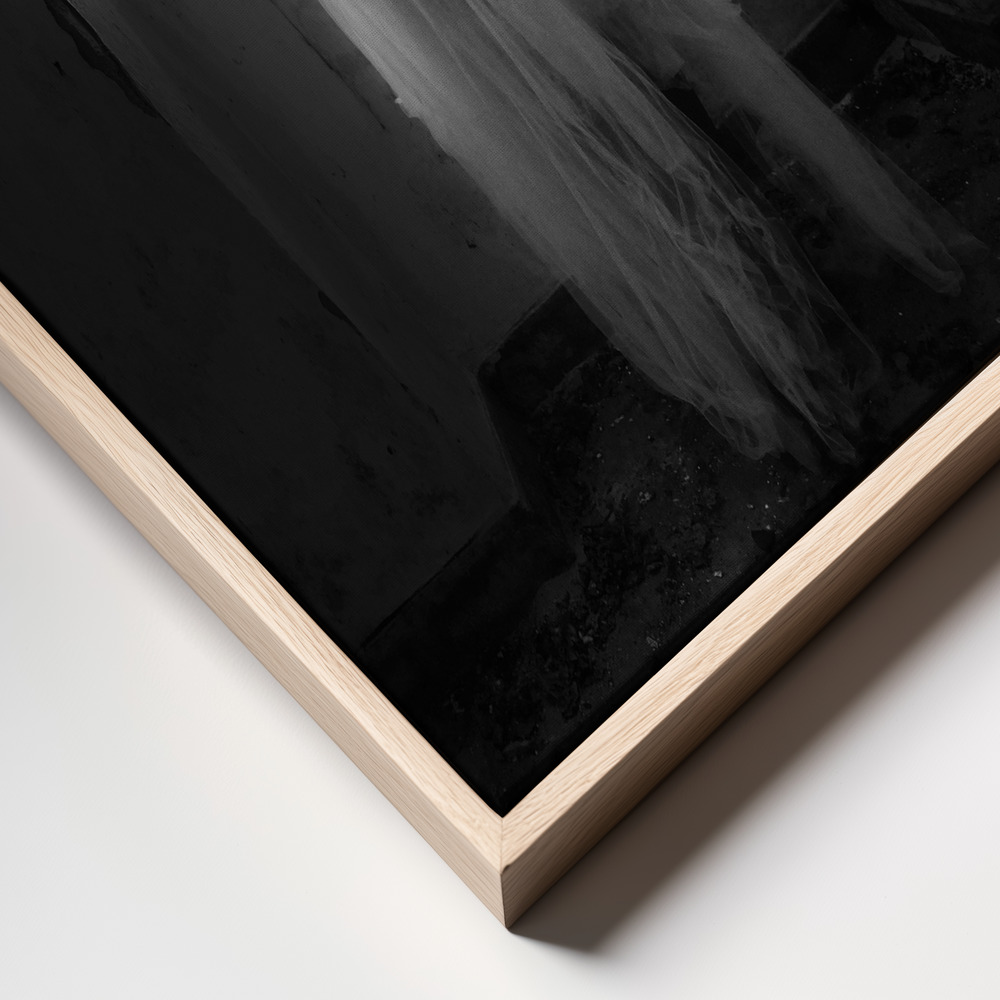 Canvas print - My way out frame close up