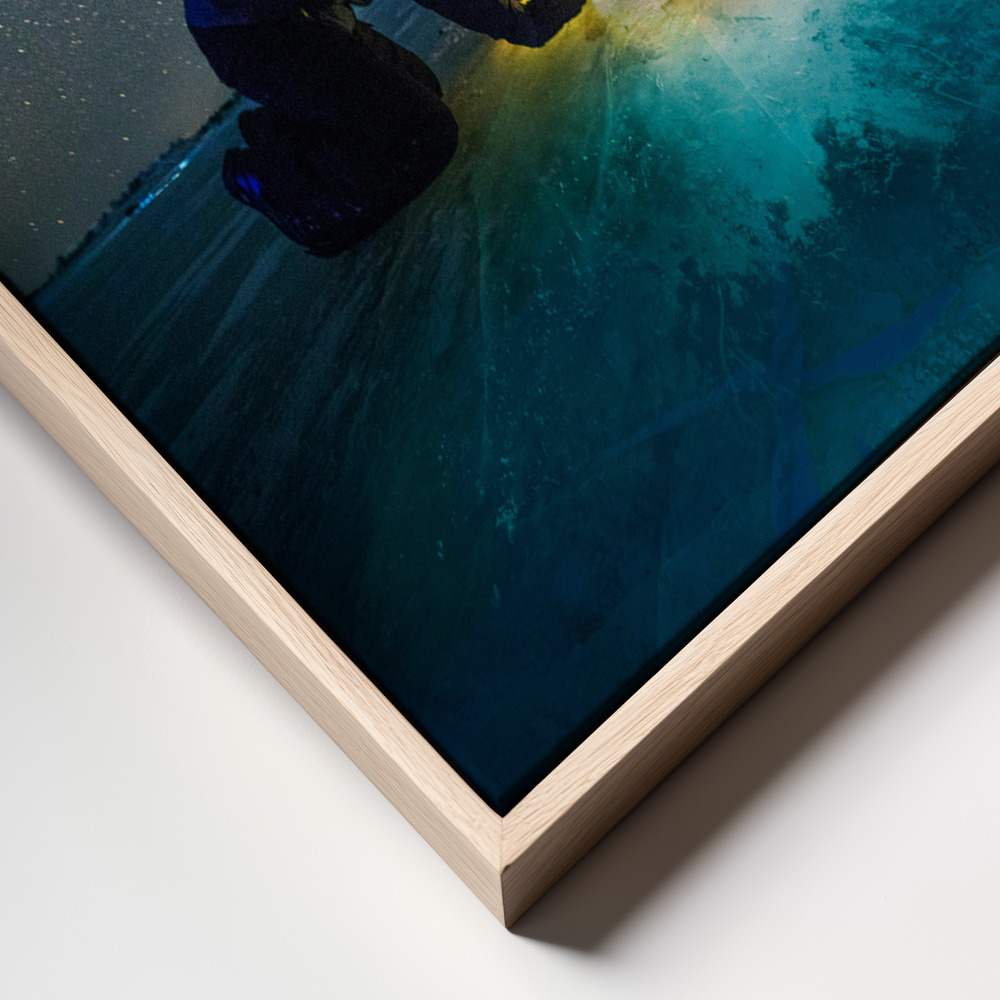 Lærred - The fish frame close up