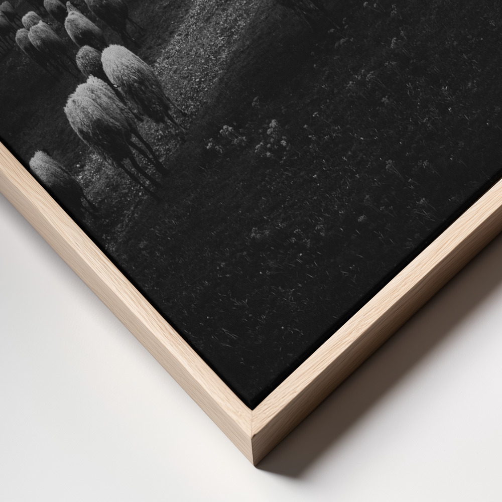 Obraz na płótnie - Storm's Advance ramka z bliska - naturalna ramka