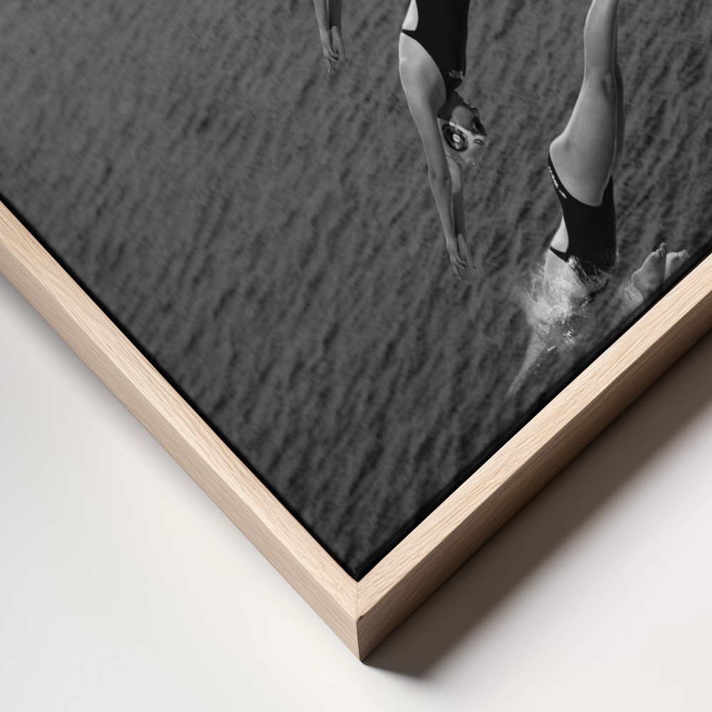Canvas schilderi - The beauty of diving frame close up
