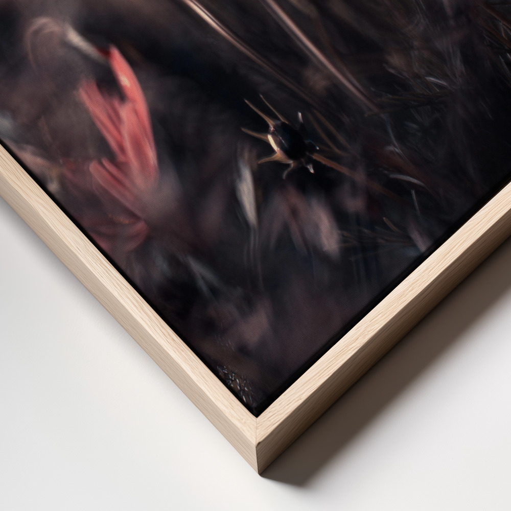 Canvas schilderi - Cosmic Inflation frame close up - natuurlijk frame