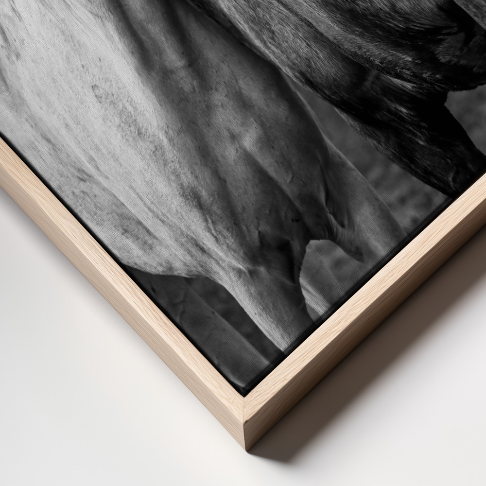 Canvas schilderi - Warm rain frame close up - natuurlijk frame