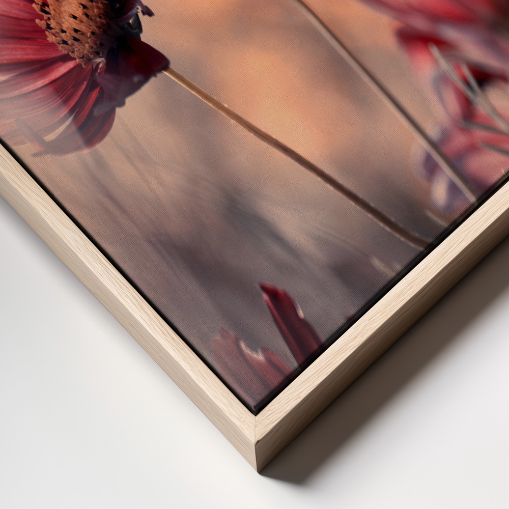 Lienzo - The three sisters primer plano del marco - marco natural