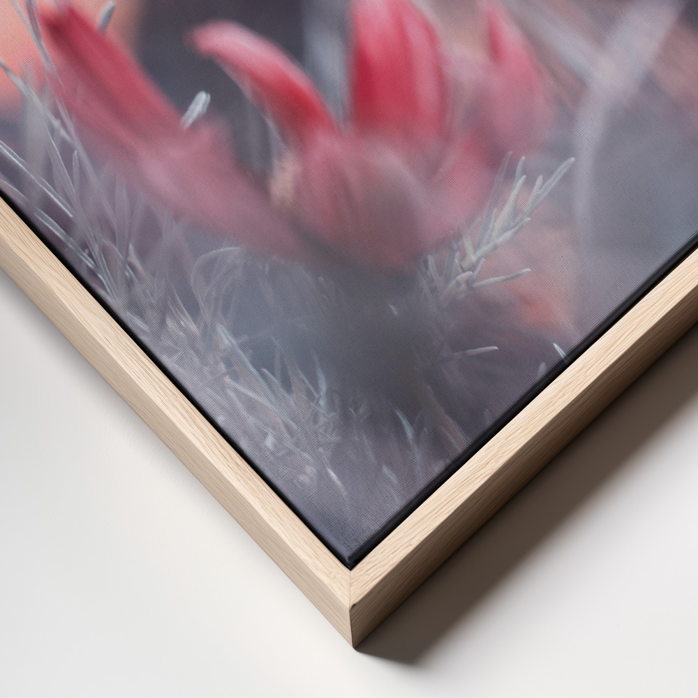 Canvas schilderi - Carmen II frame close up - natuurlijk frame
