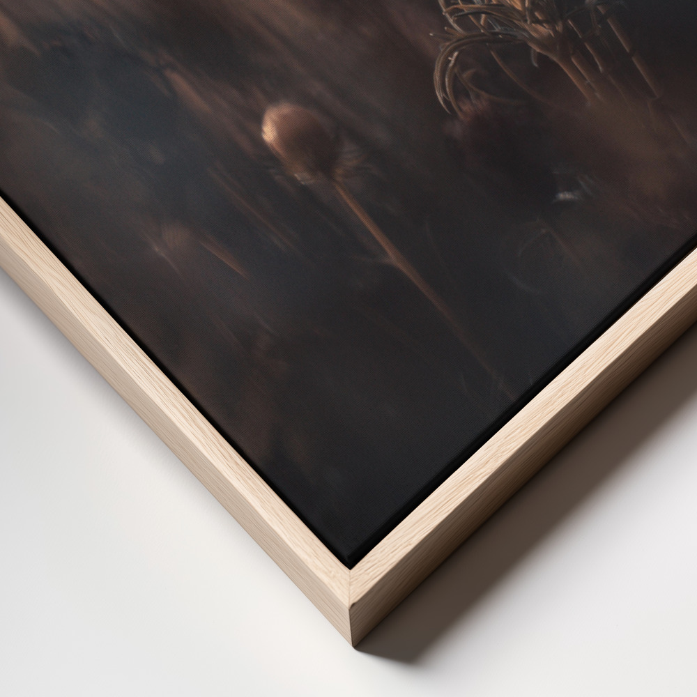 Canvas print - The Bride frame close up - natural frame