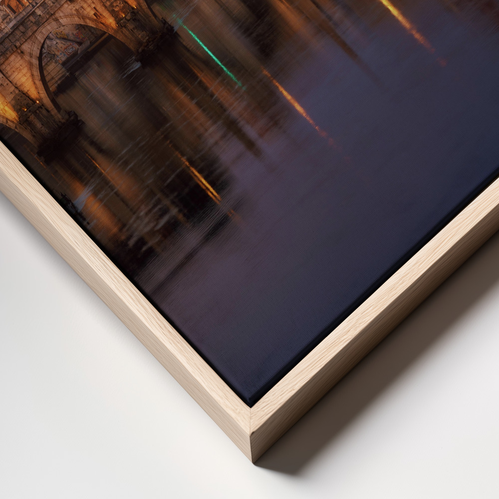 Canvas schilderi - Roma 1. frame close up - natuurlijk frame