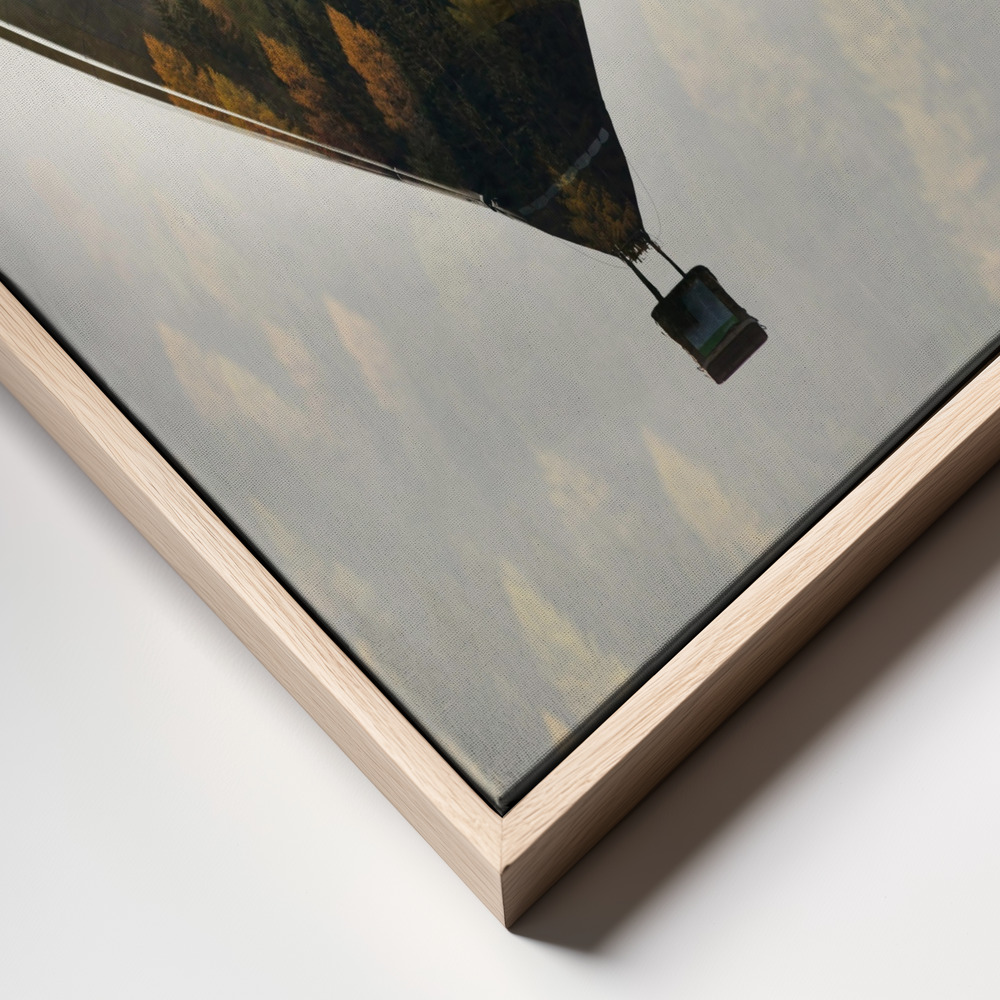 Canvas print - Get lost in the world frame close up