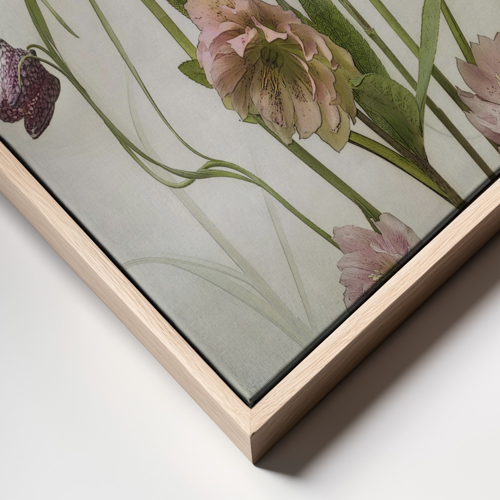 Canvas print - Spring Garden frame close up
