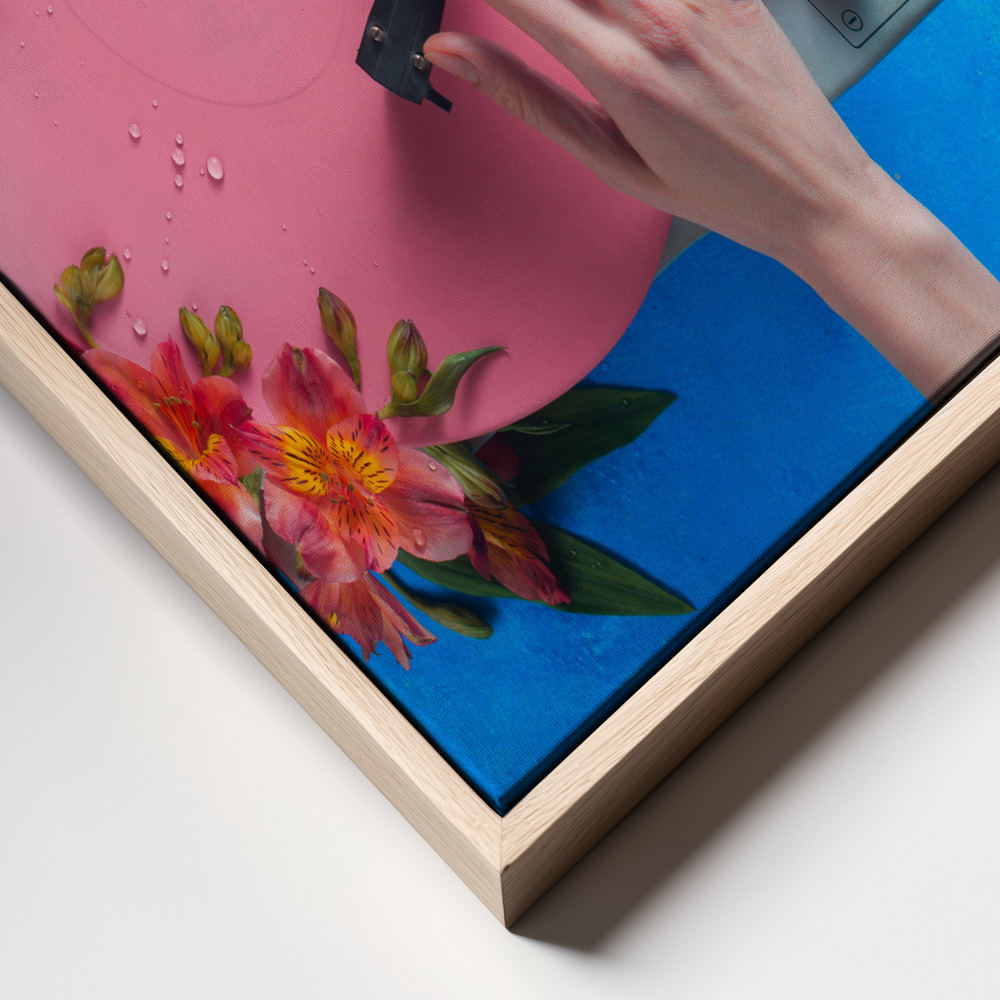 Canvas print - Spring Record frame close up