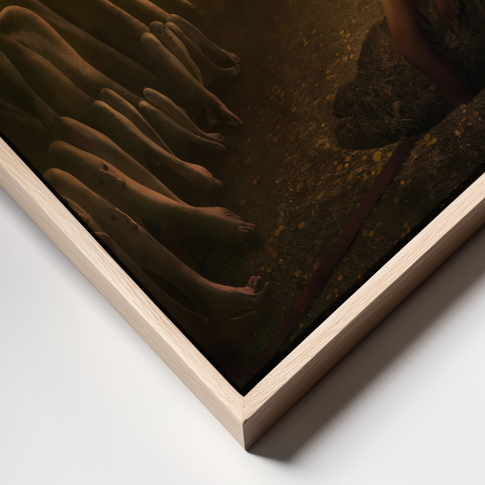 Canvas print - Happy Birthday frame close up