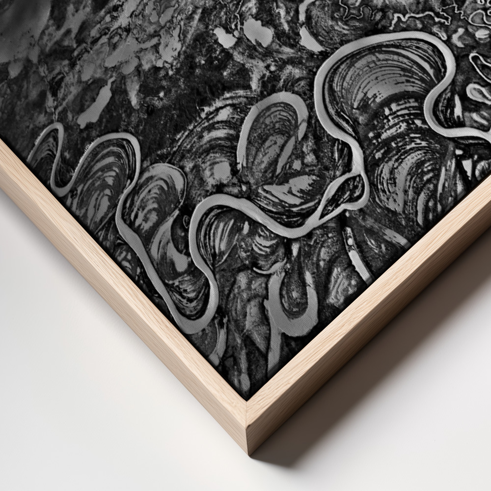 Canvas schilderi - The Diamond Ring Effect (2017) frame close up - natuurlijk frame