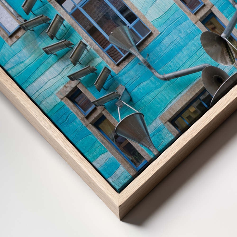 Stampe su tela - Art in the backyard frame close up