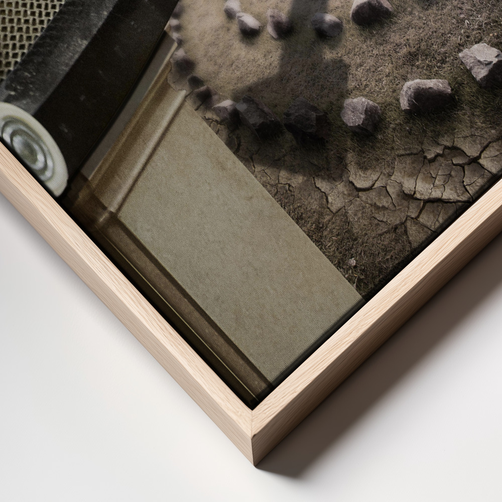 Canvas schilderi - Do re ME frame close up - natuurlijk frame