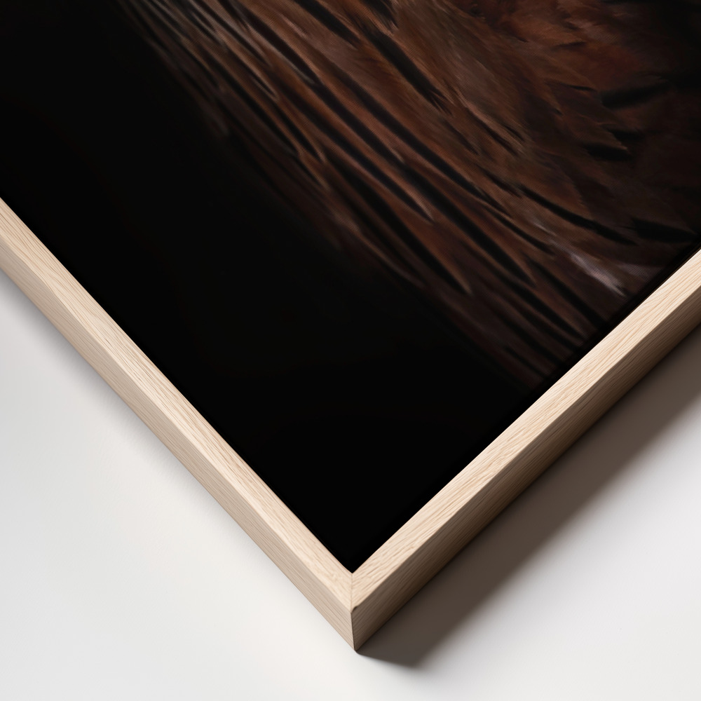 Canvas schilderi - Red kite portrait II frame close up - natuurlijk frame