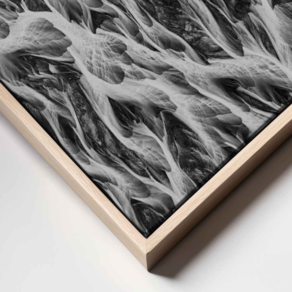 Canvas print - Wide river shapes frame close up