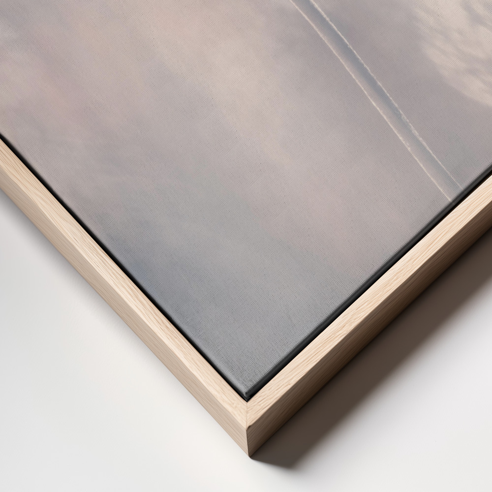 Canvas print - Soliste frame close up - natural frame