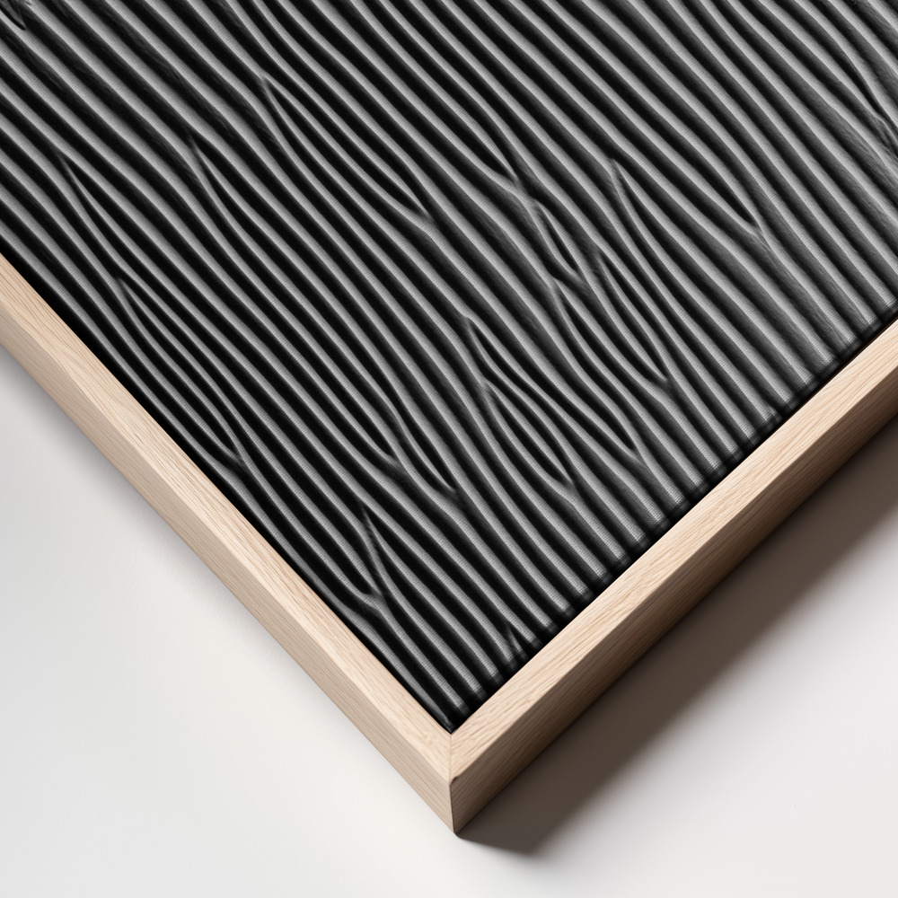 Canvas print - Rhythmic Grooves frame close up