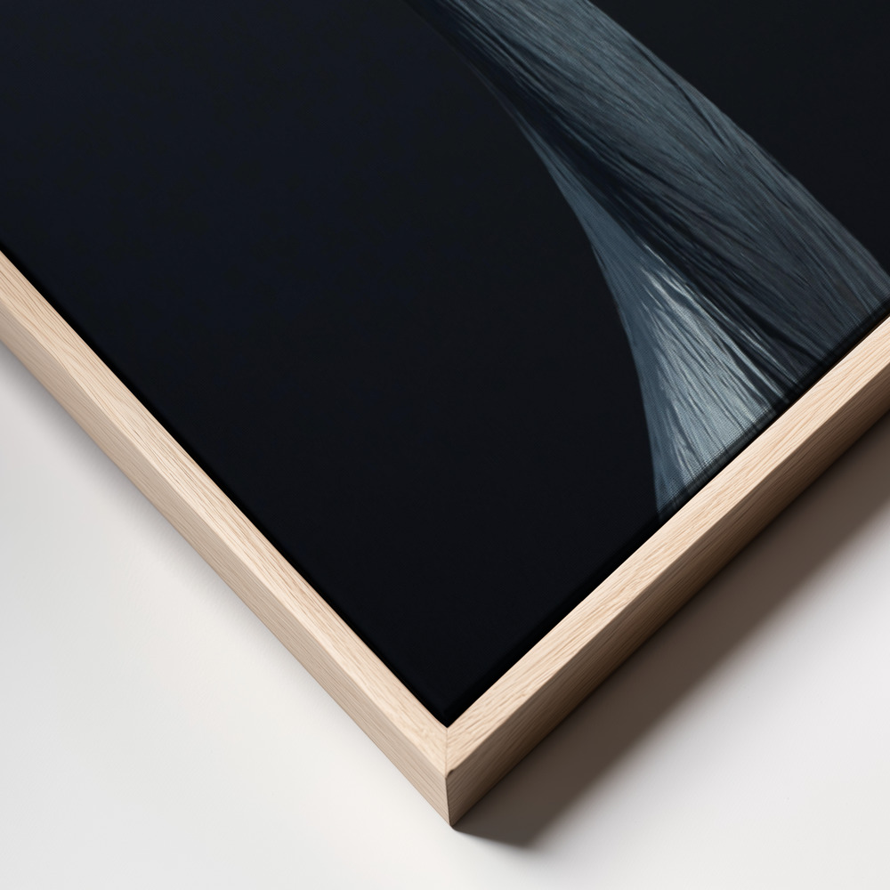Canvas taulu - La Demoiselle kehys lähikuva - luonnollinen kehys