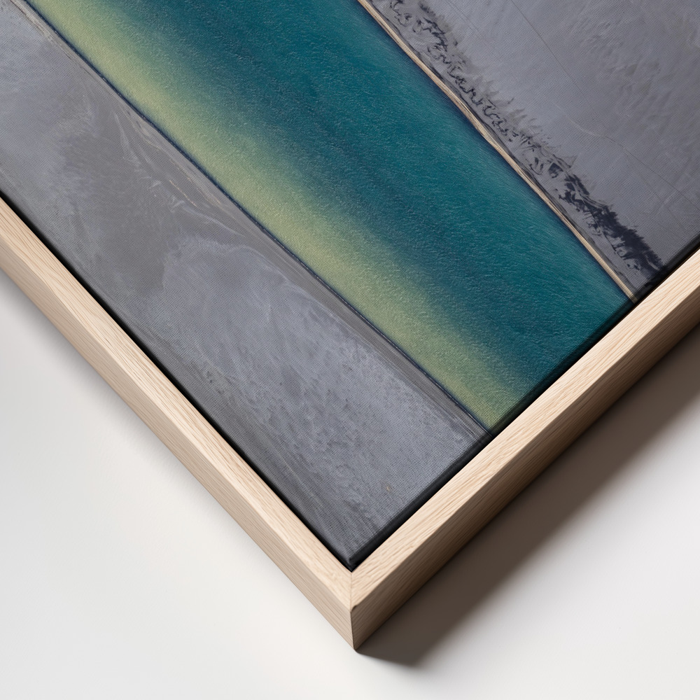 Canvas print - Icelandic coastline frame close up