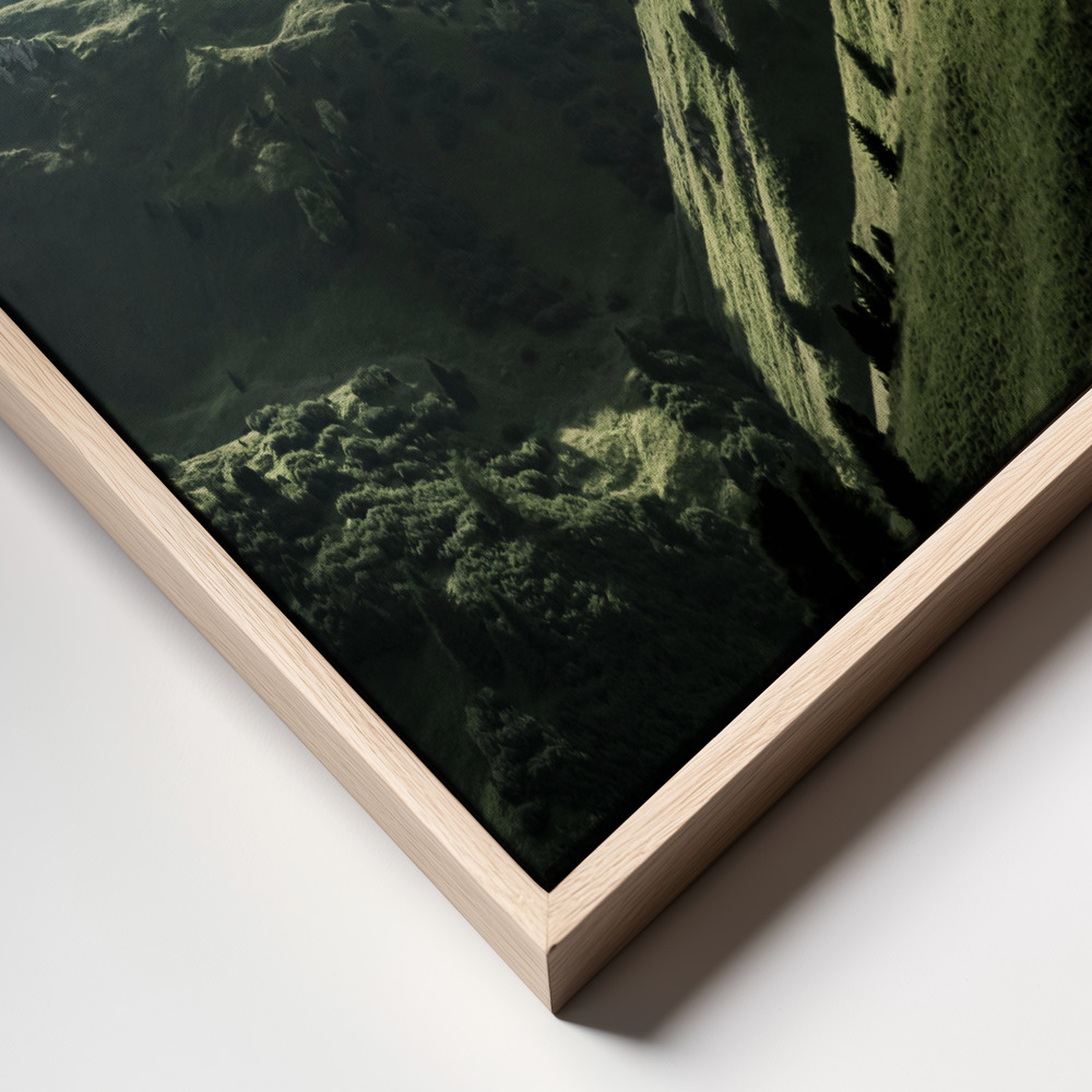 Canvas schilderi - The light of the moment frame close up