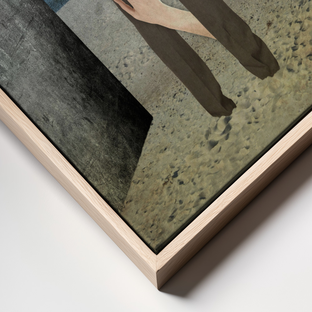 Canvas print - Heart of stone frame close up