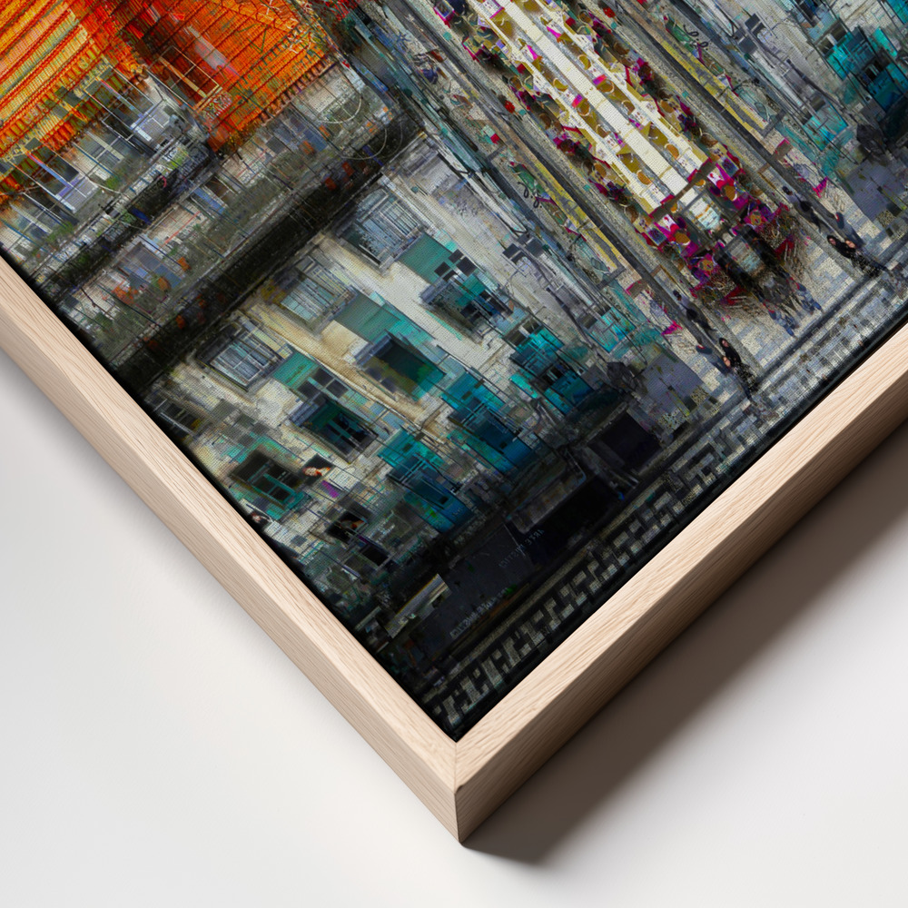Canvas taulu - Lisbon kehys lähikuva - luonnollinen kehys