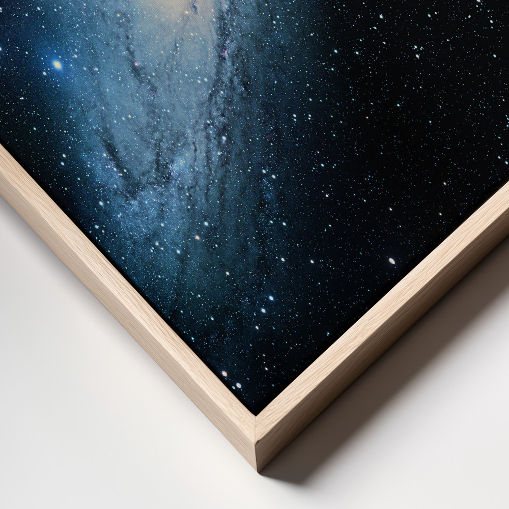 Canvas schilderi - Andromeda Galaxy frame close up - natuurlijk frame