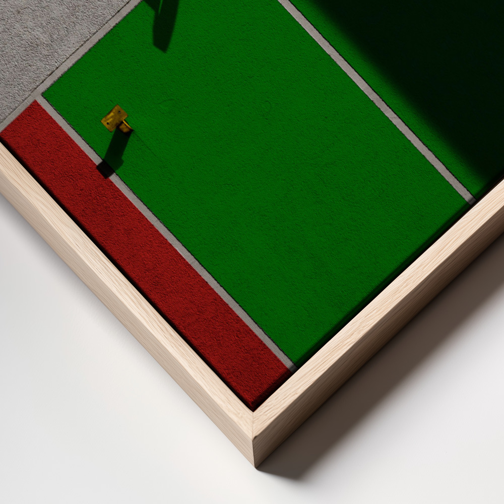 Canvas print - Sports field frame close up