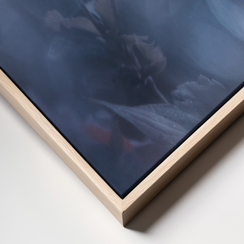 Canvas schilderi - Dancing in the dark frame close up - natuurlijk frame